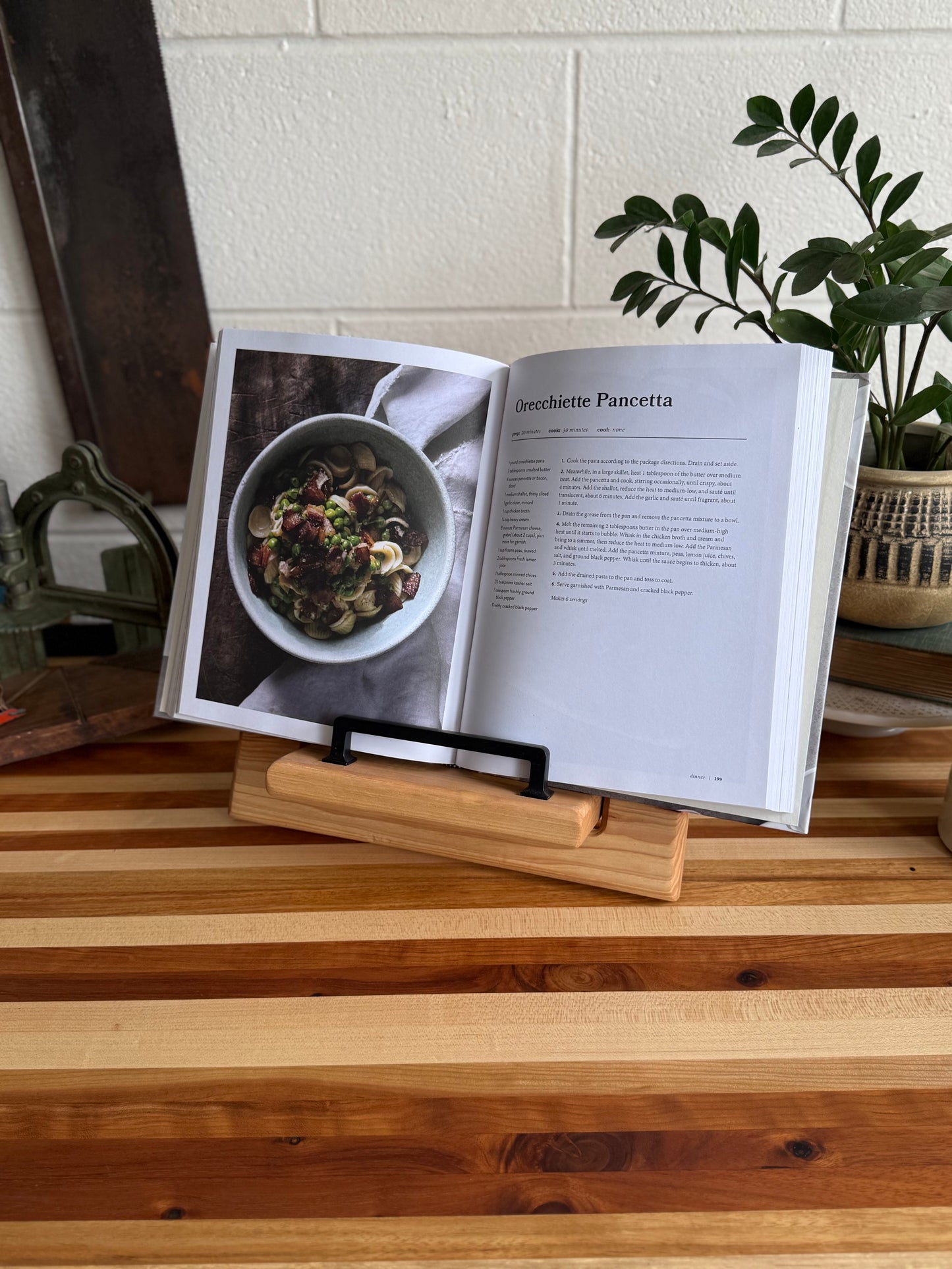 Cookbook Holder - Hickory