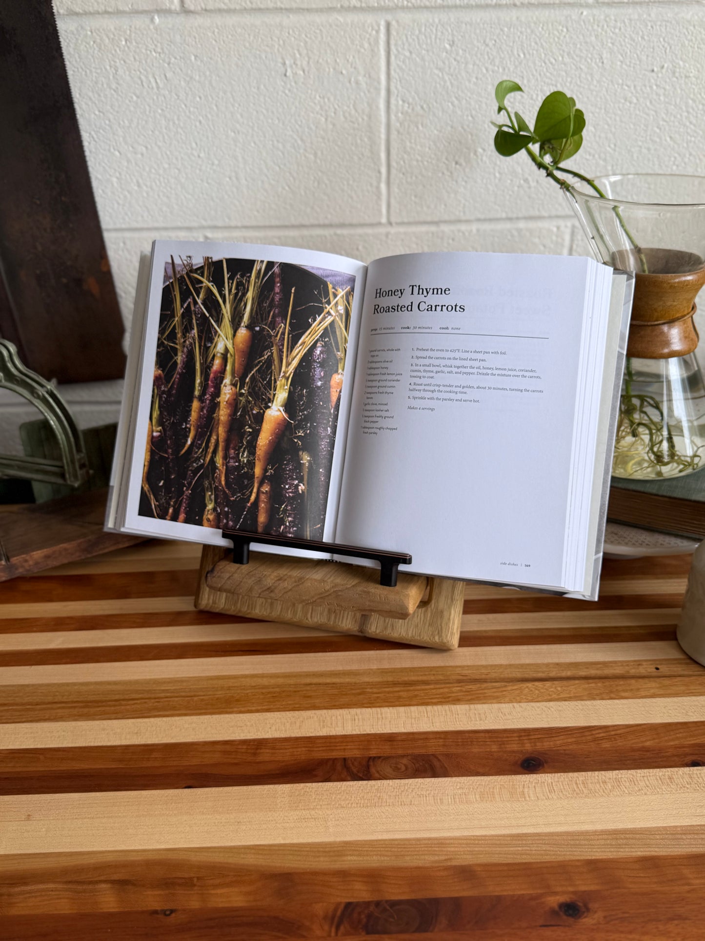 Cookbook Holder - Black Limba