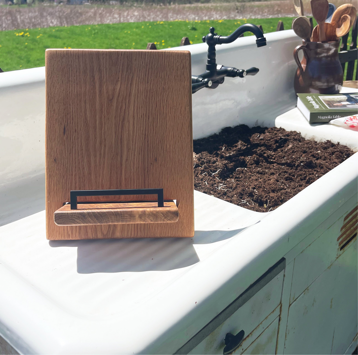 Cookbook Holder - White Oak