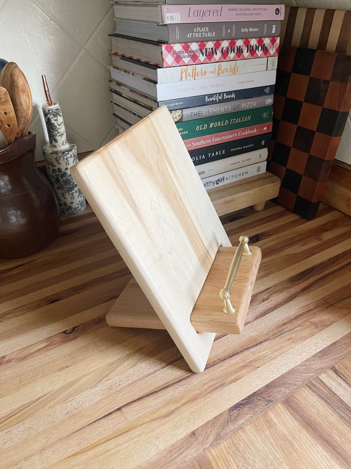 Maple Cookbook Holder