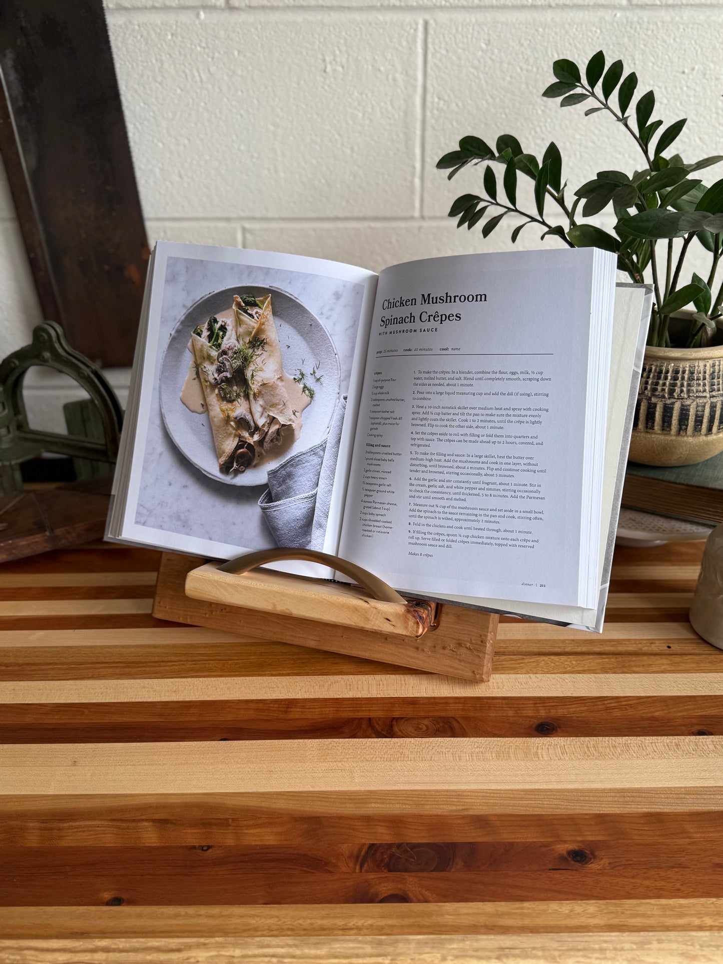 Cookbook Holder - Birdseye Maple