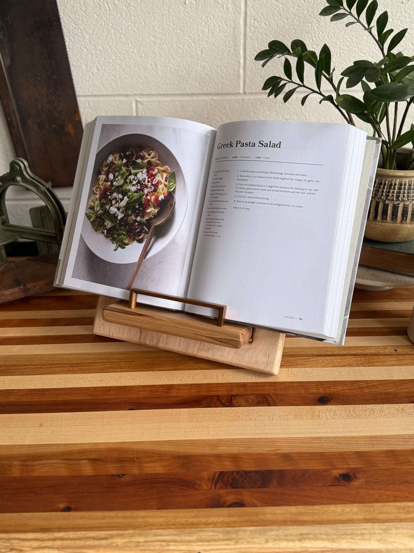 Cookbook Holder - Figured Maple
