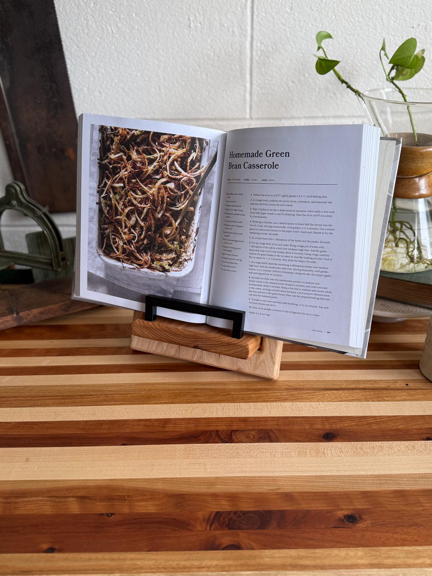 Cookbook Holder - Spalted Hickory