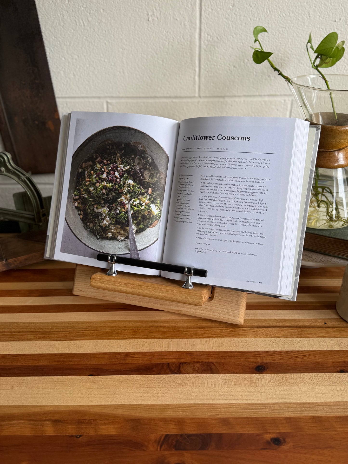 Cookbook Holder - Hickory