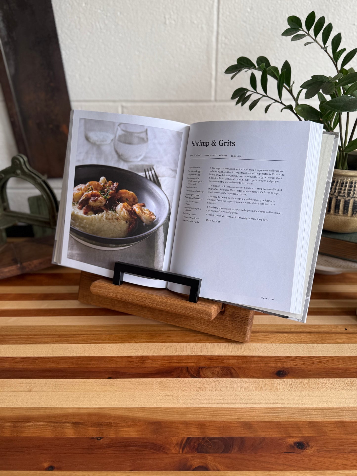 Cookbook Holder - Figured White Oak