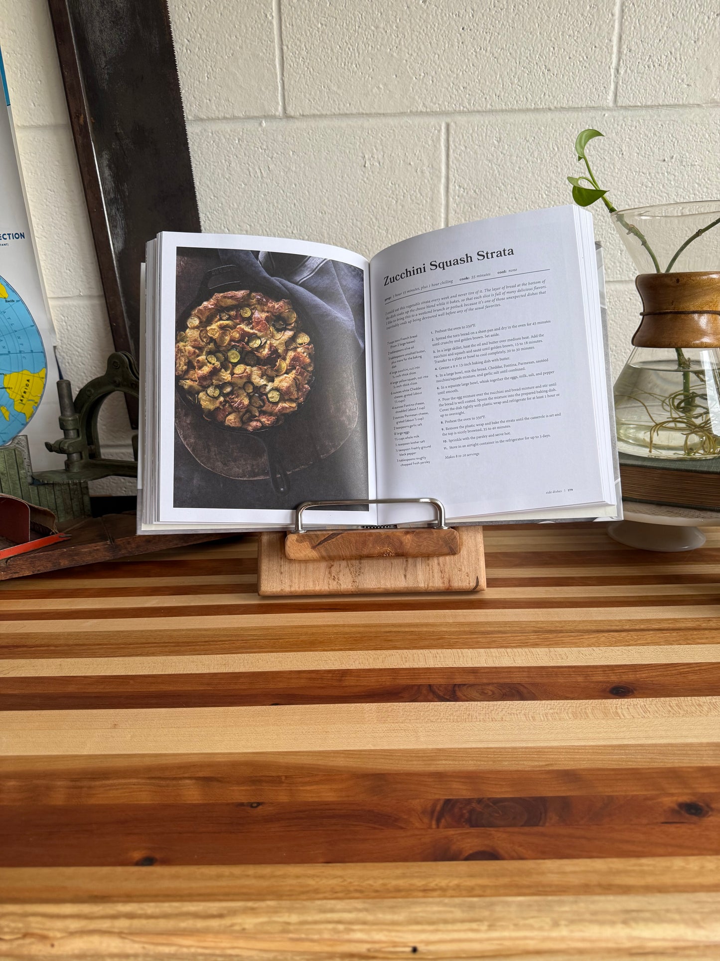 Cookbook Holder - Birdseye Maple