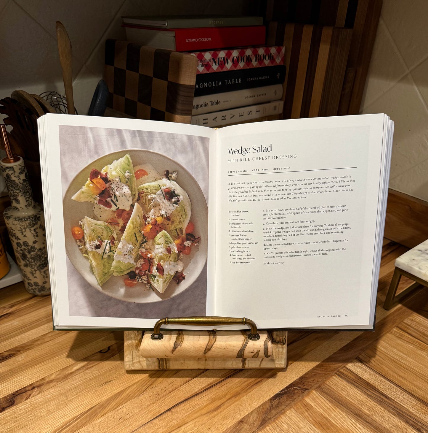 Heavy Quilted Ambrosia Maple Cookbook Holder