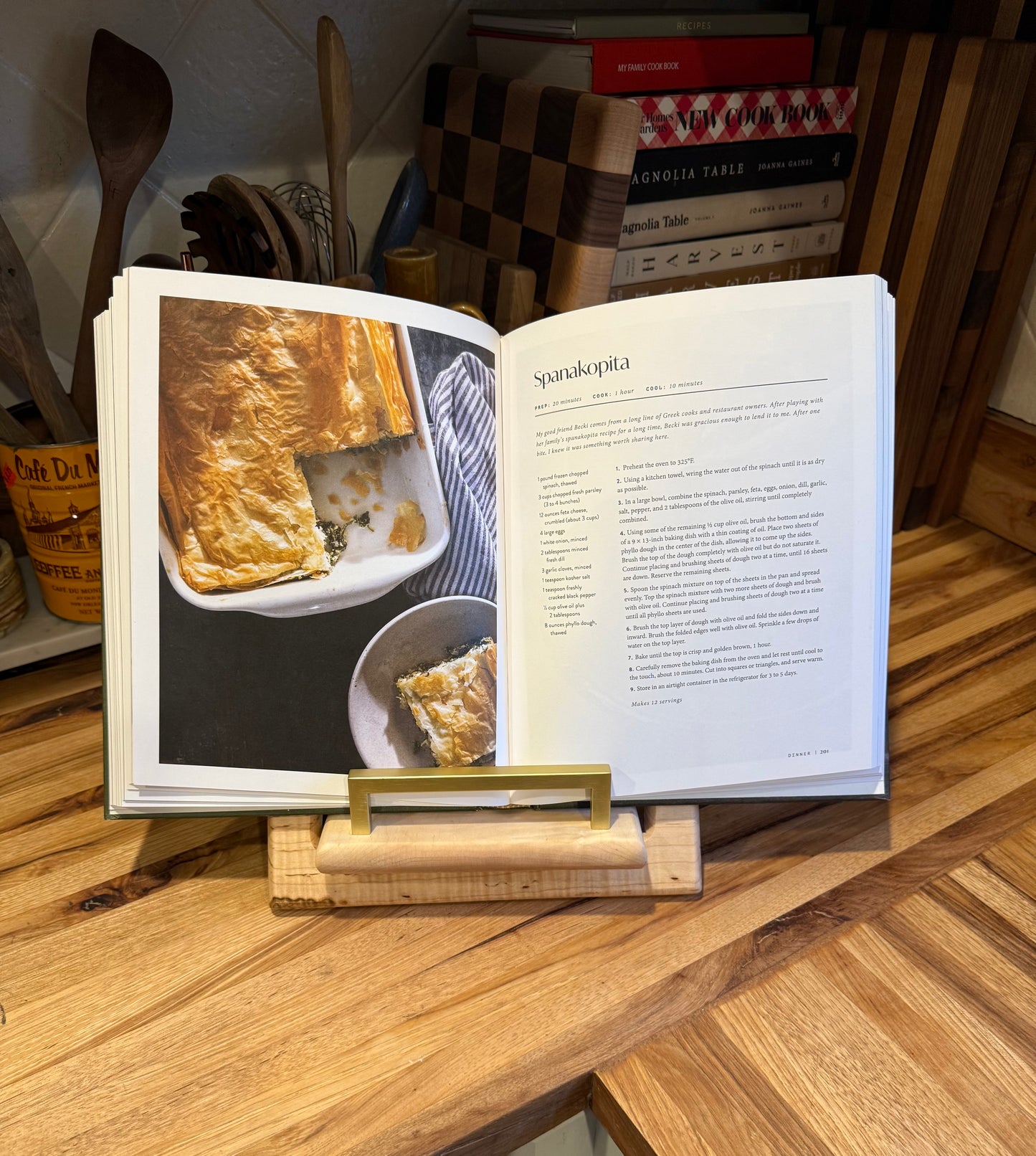 Ambrosia Quilted Maple Cookbook Holder