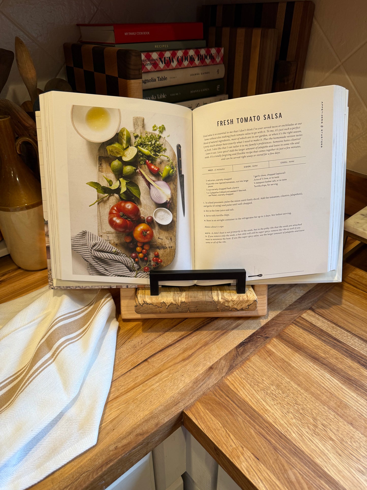 Spalted Maple Cookbook Holder