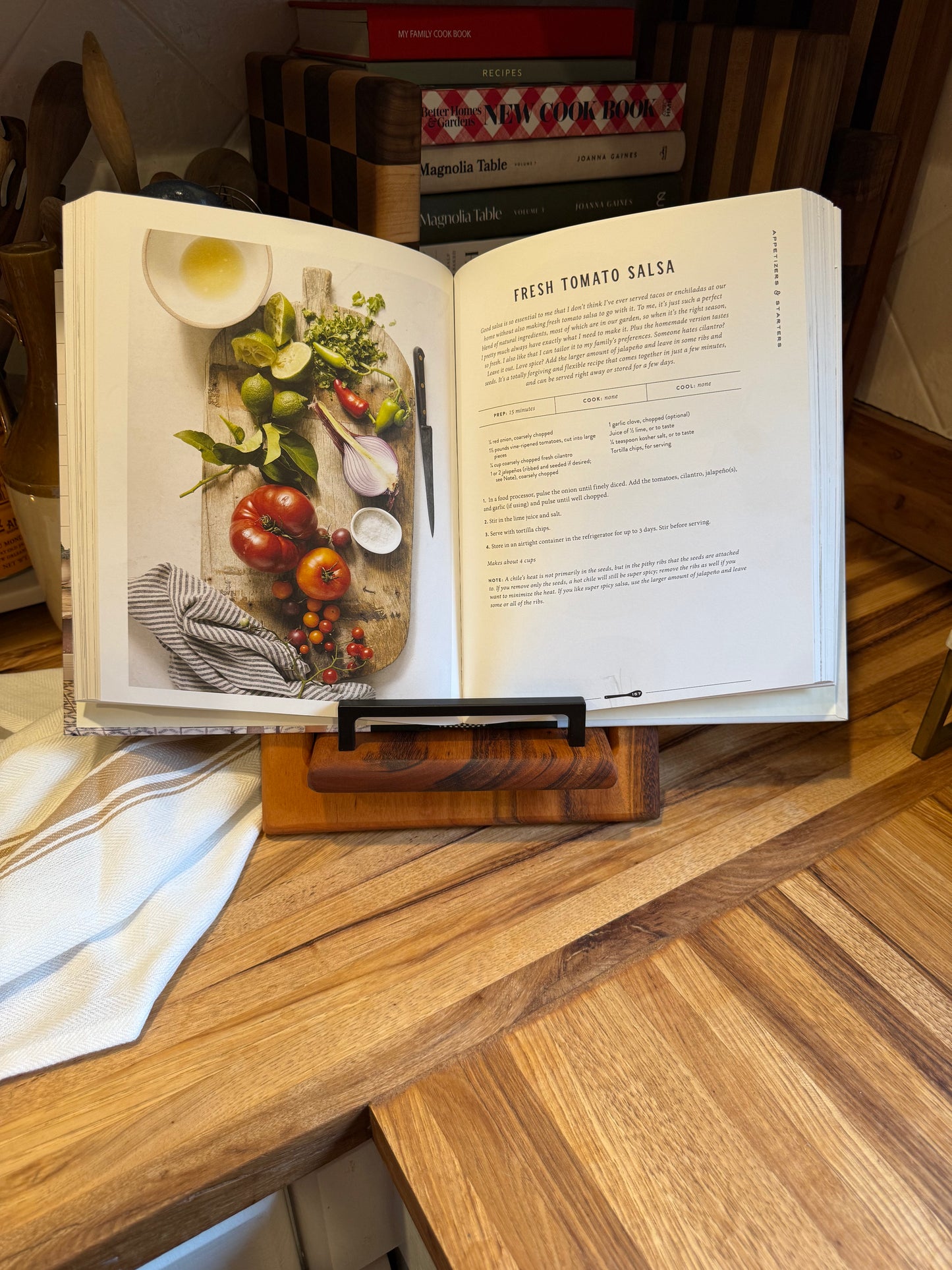 Goncalo Alves Cookbook Holder