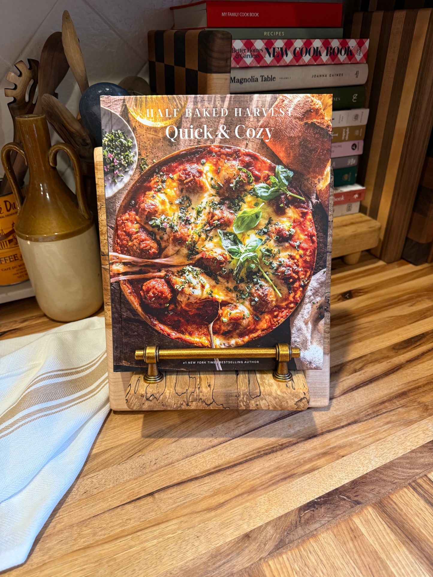 Live Edge Spalted Maple Cookbook Holder