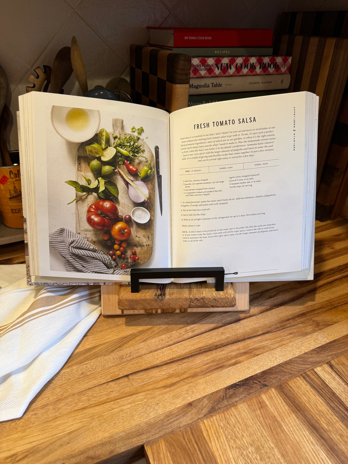 Epoxy Spalted Maple Cookbook Holder