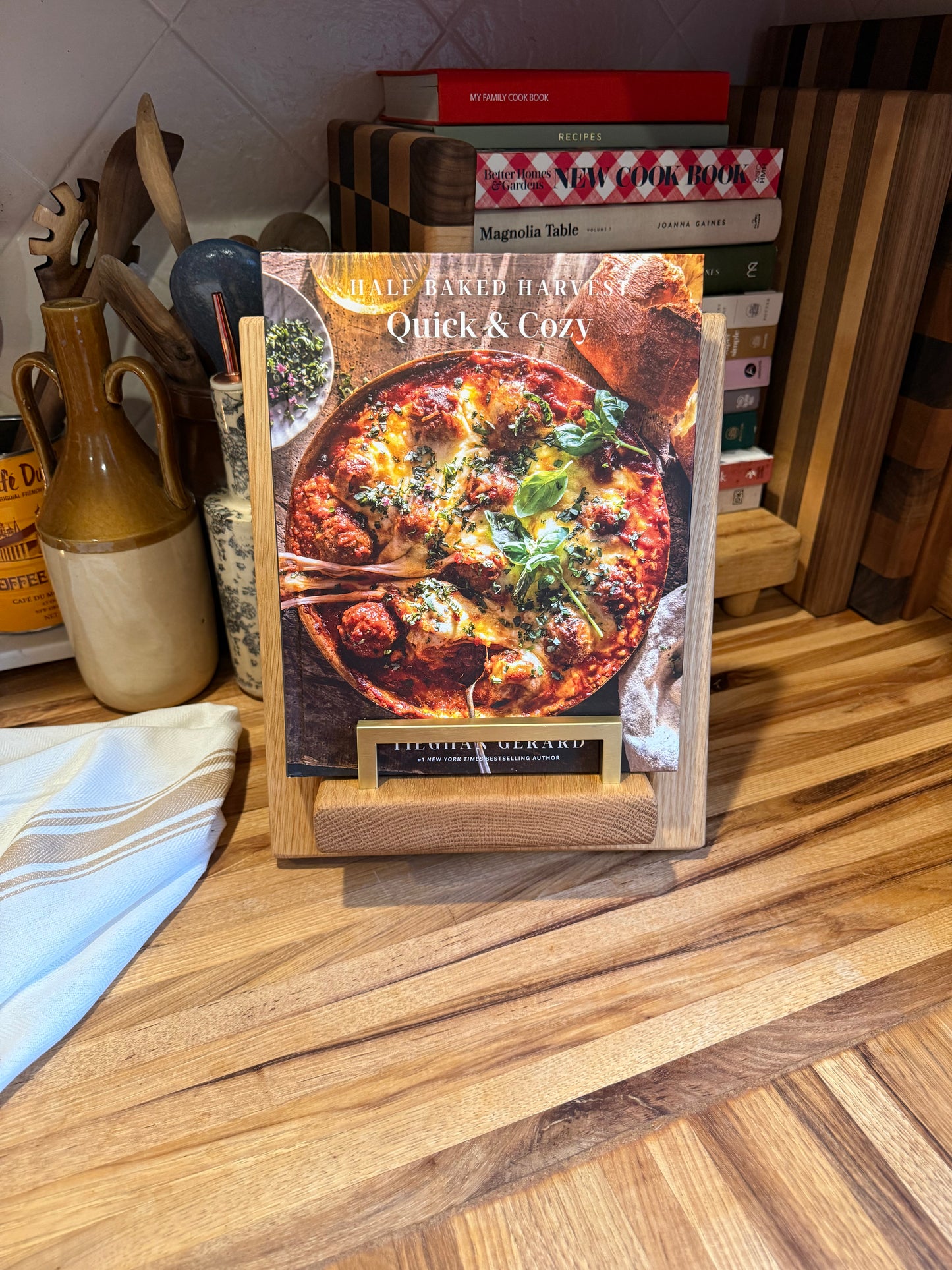 Red Oak Cookbook Holder