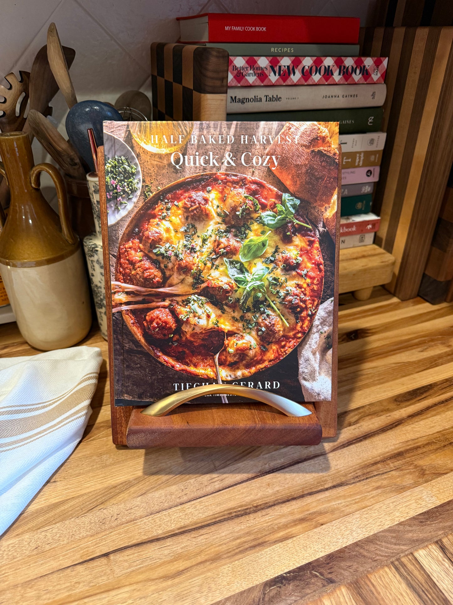 Mahogany Cookbook Holder