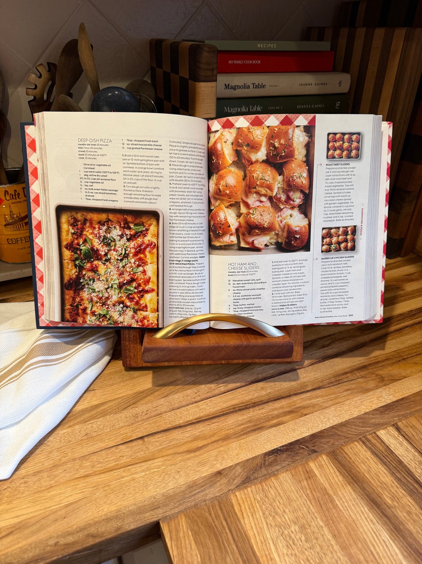 Mahogany Cookbook Holder
