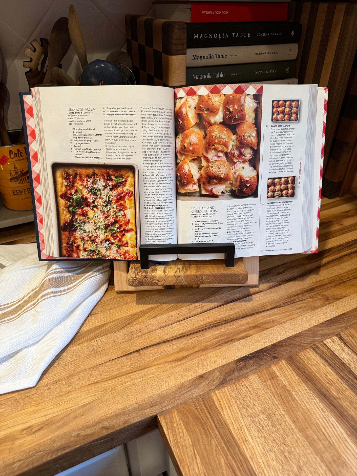 Epoxy Spalted Maple Cookbook Holder