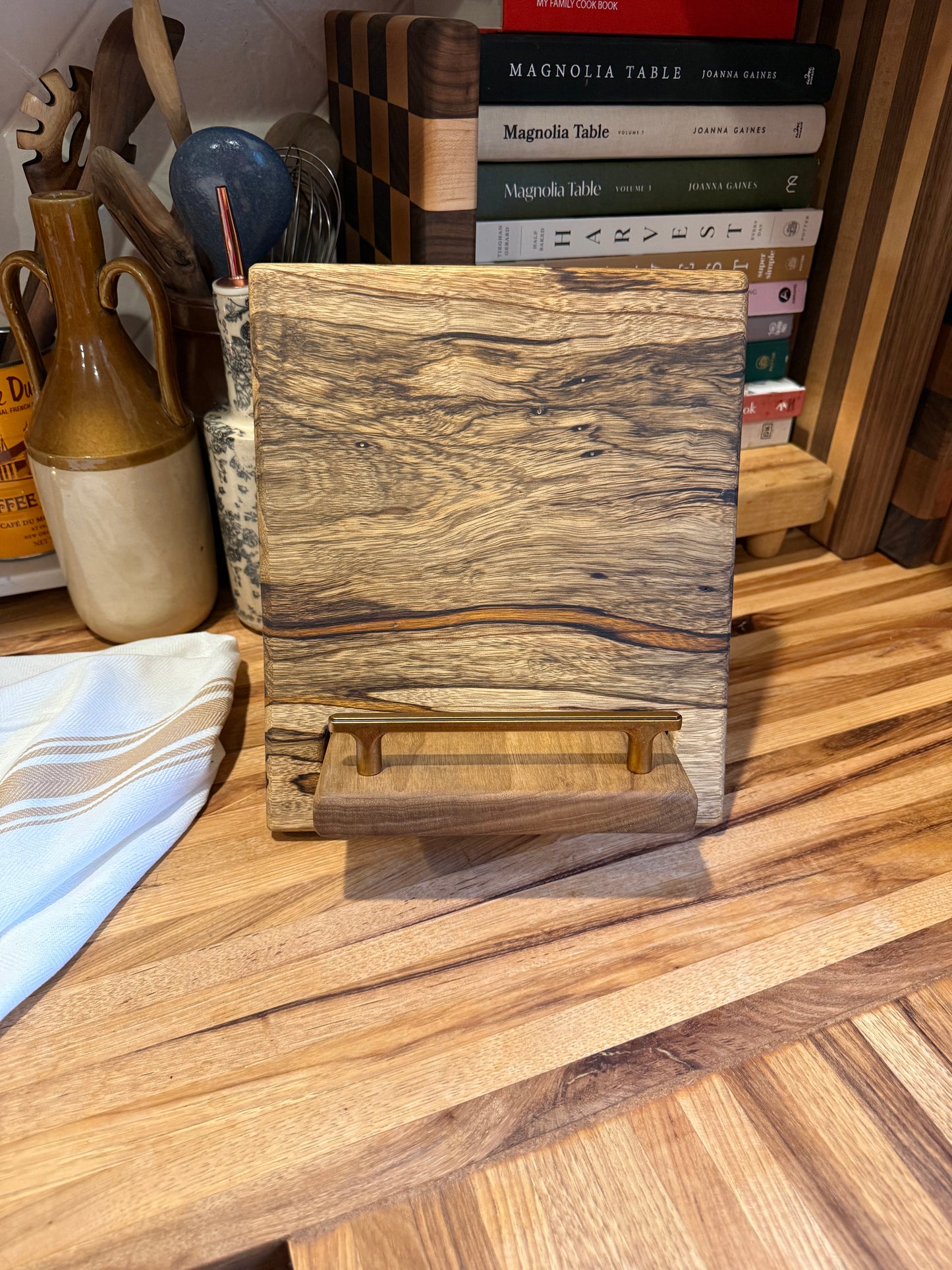 Black Limba Cookbook Holder