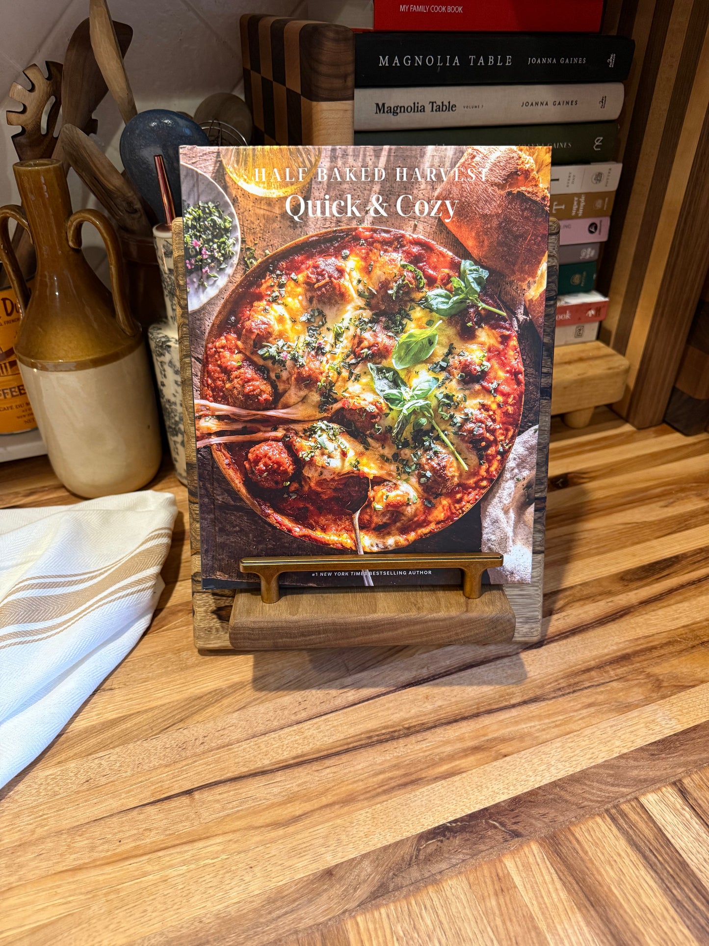 Black Limba Cookbook Holder