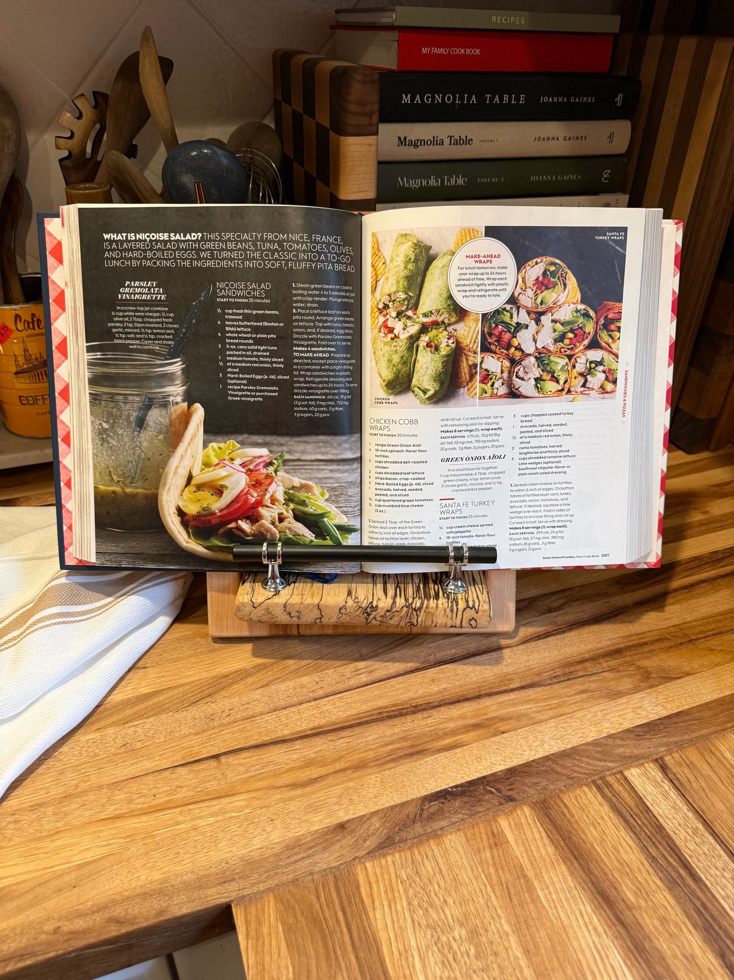 Spalted Maple Cookbook Holder