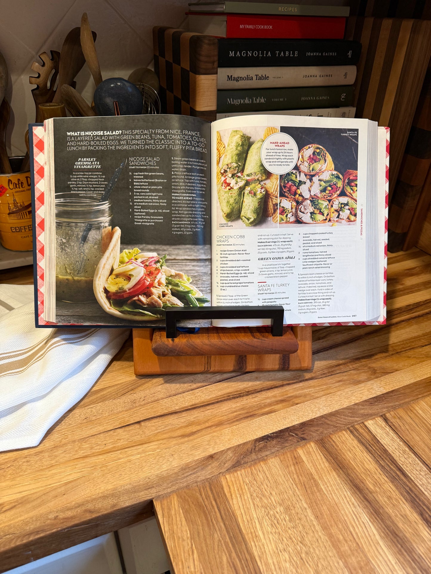 Goncalo Alves Cookbook Holder