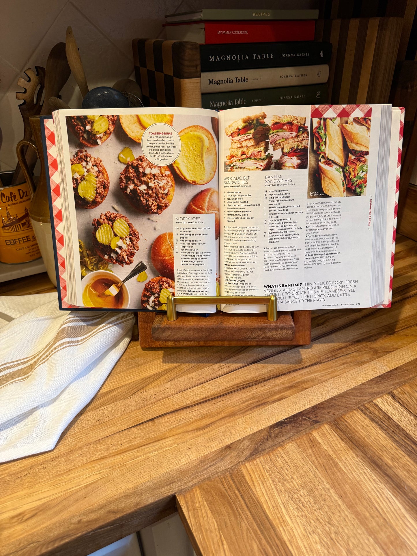 Mahogany Cookbook Holder