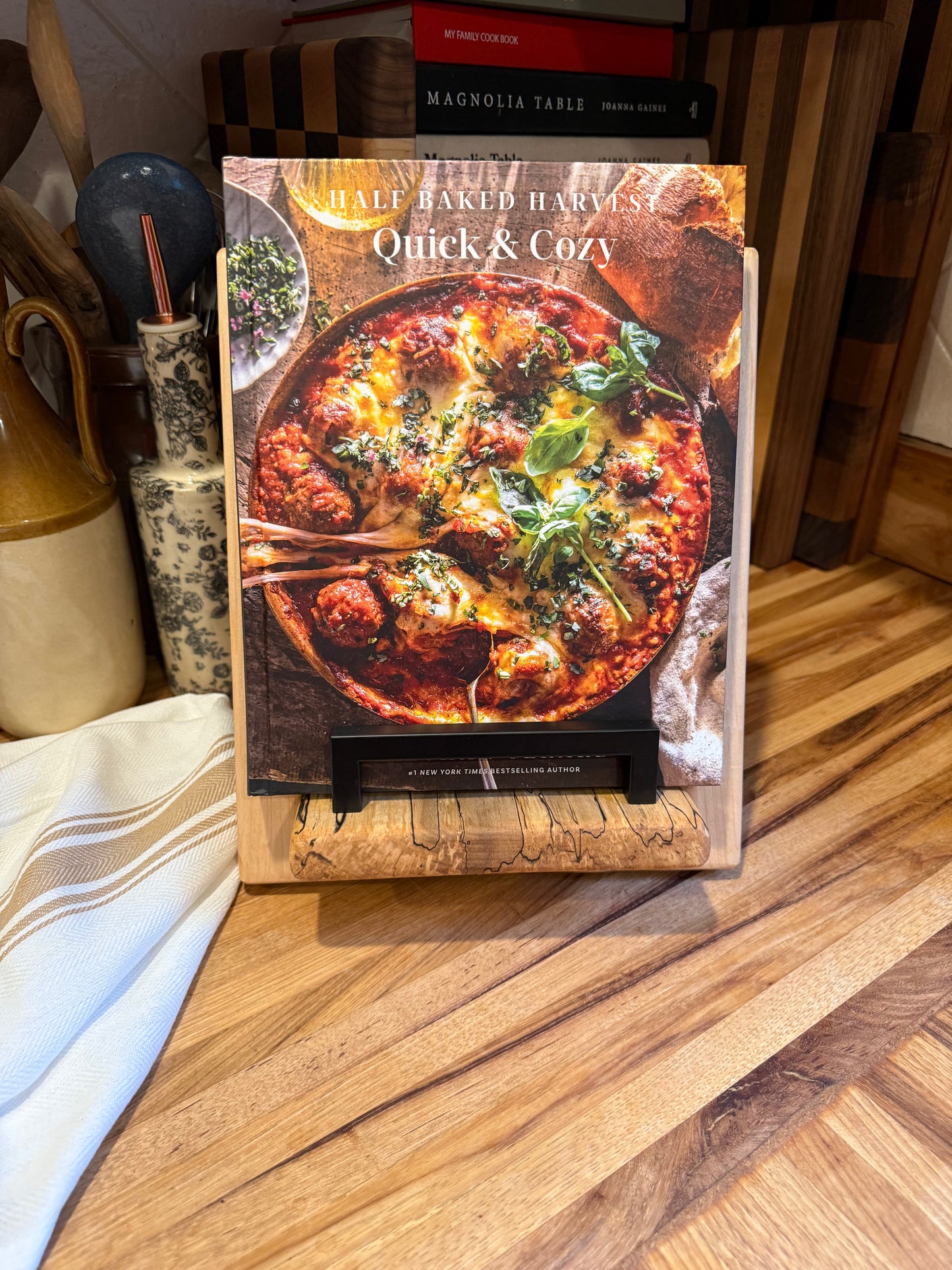 Spalted Maple Cookbook Holder