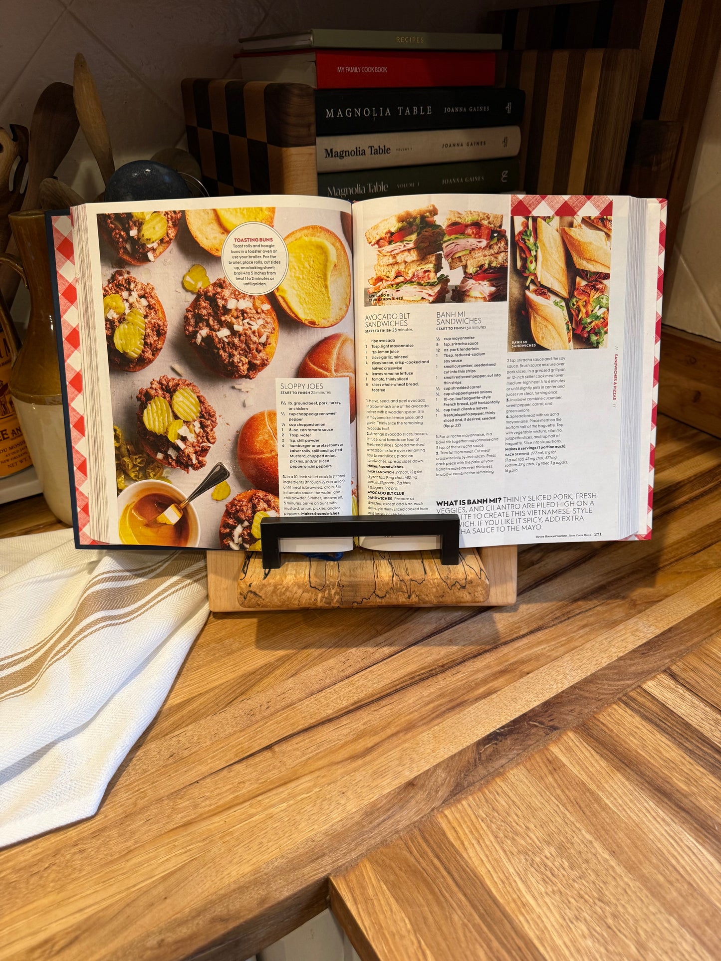 Spalted Maple Cookbook Holder