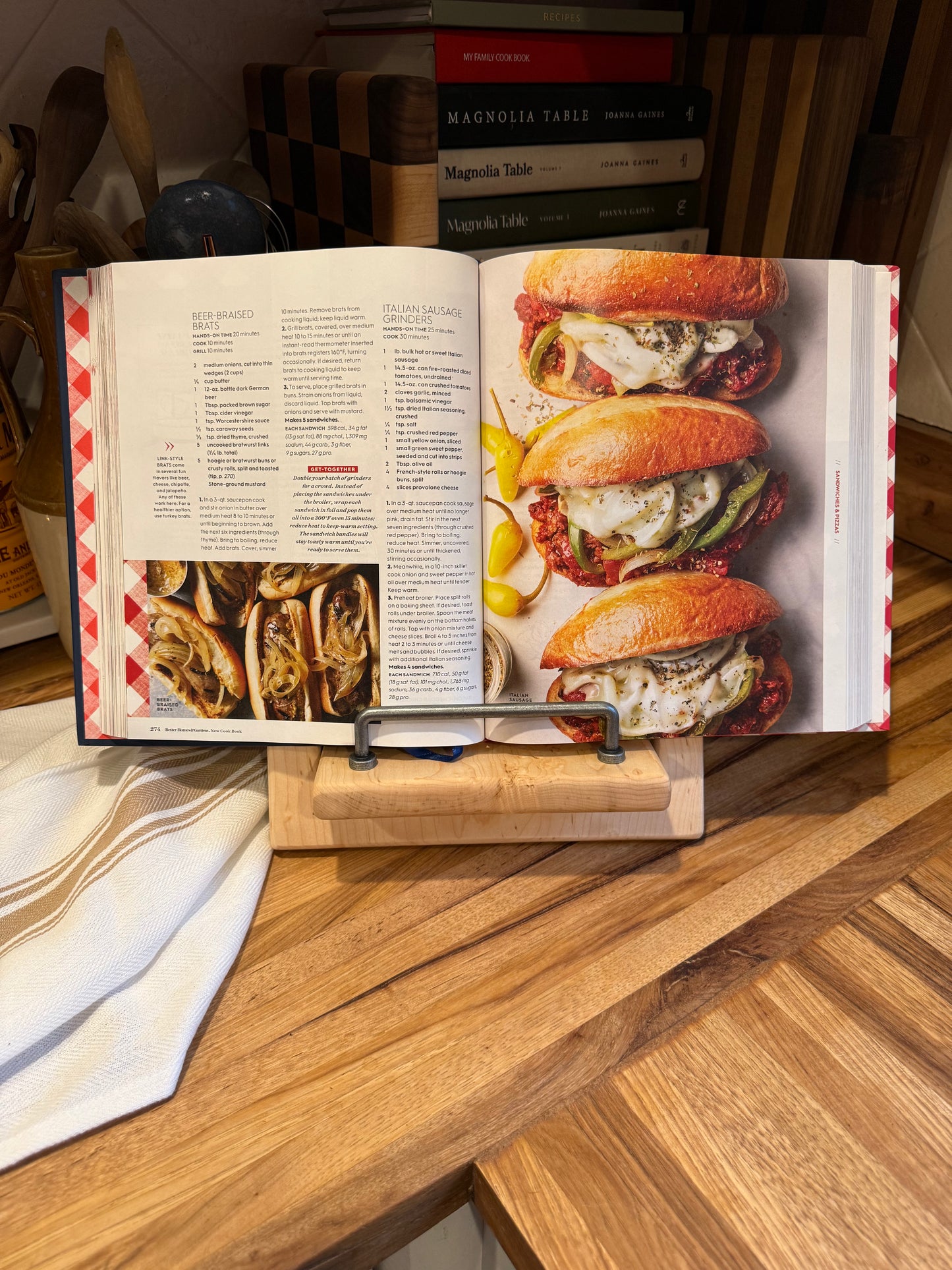Bird’s Eye Maple Cookbook Holder