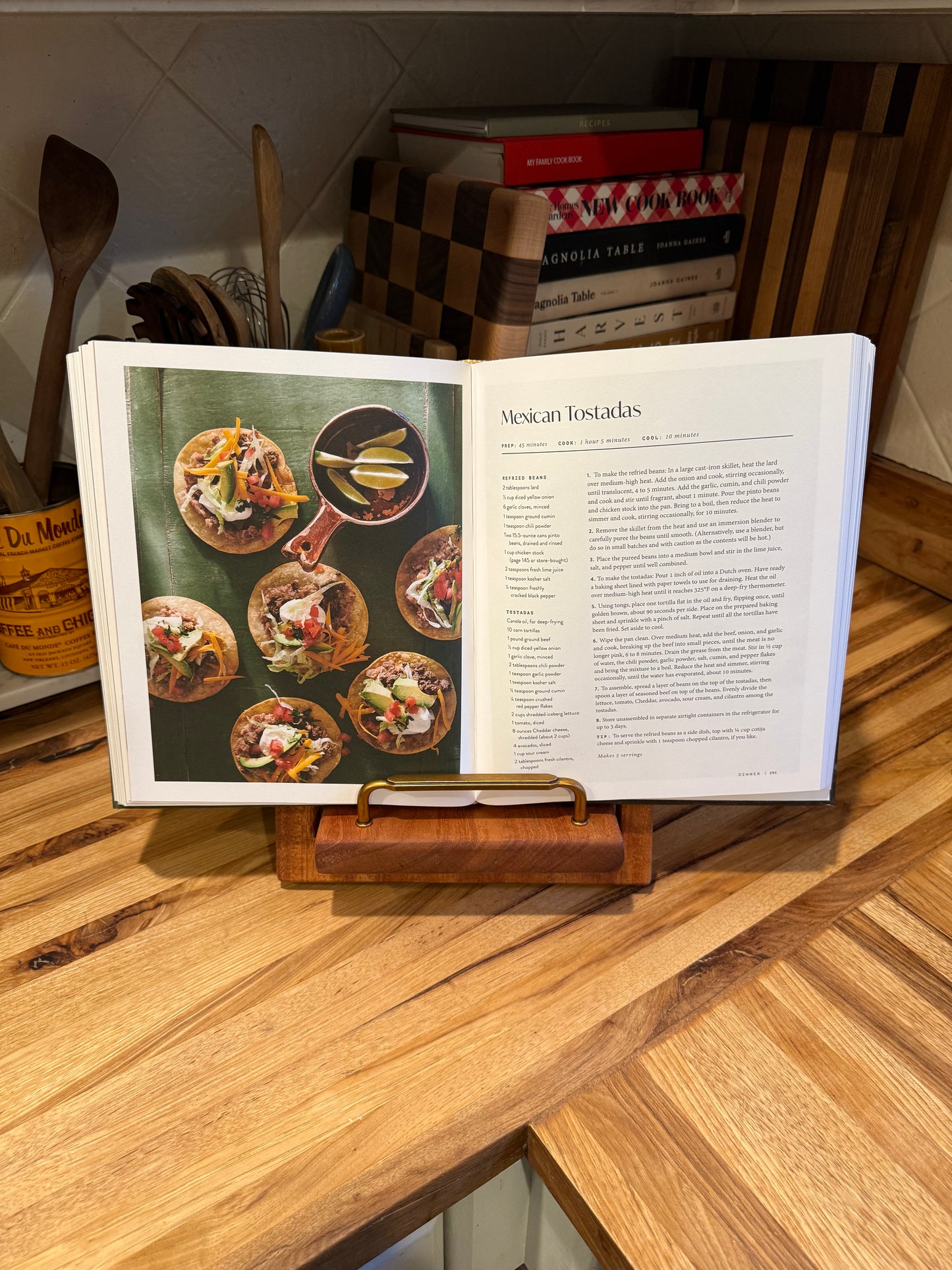 Mahogany Cookbook Holder