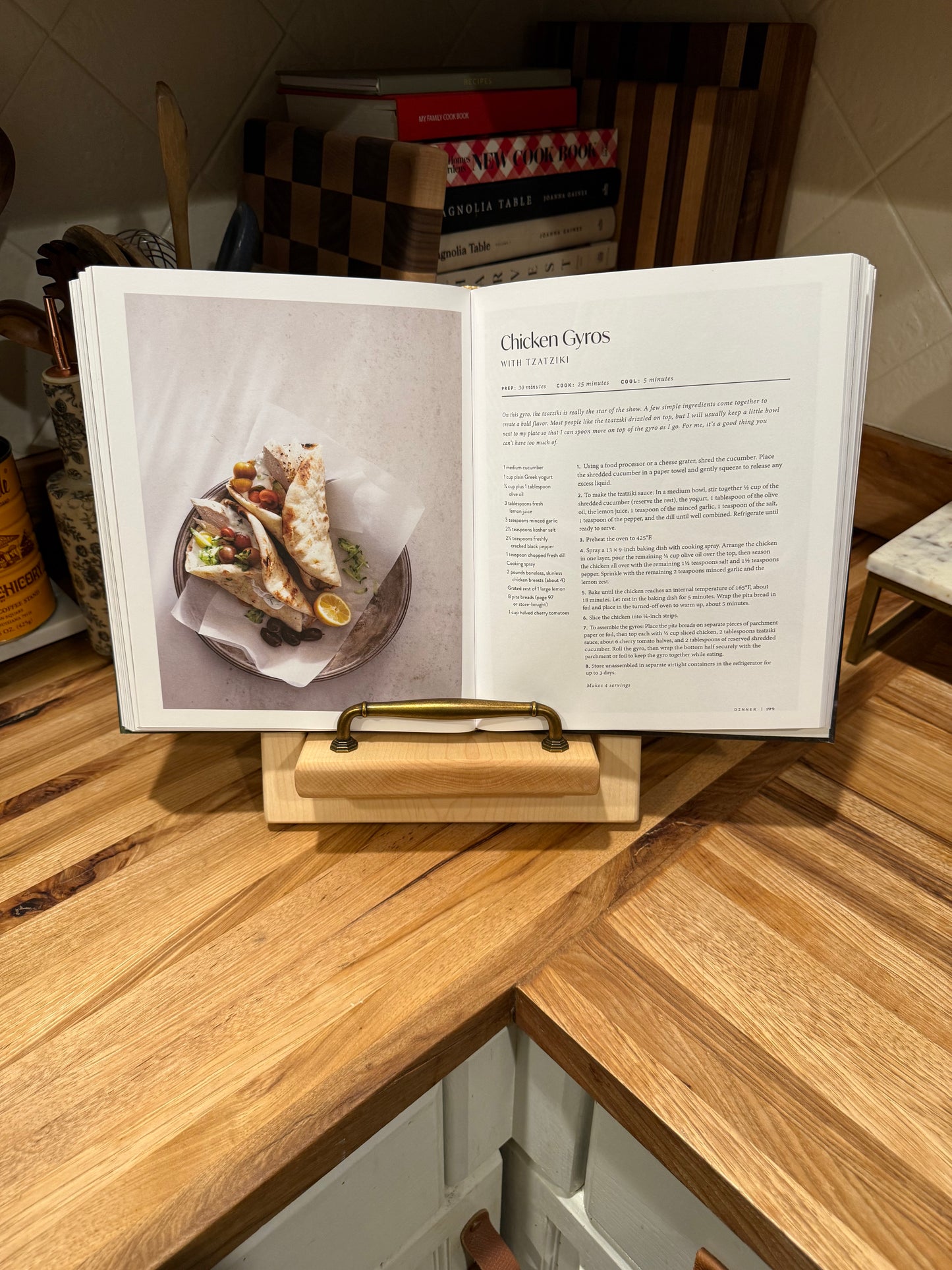 Maple Cookbook Holder