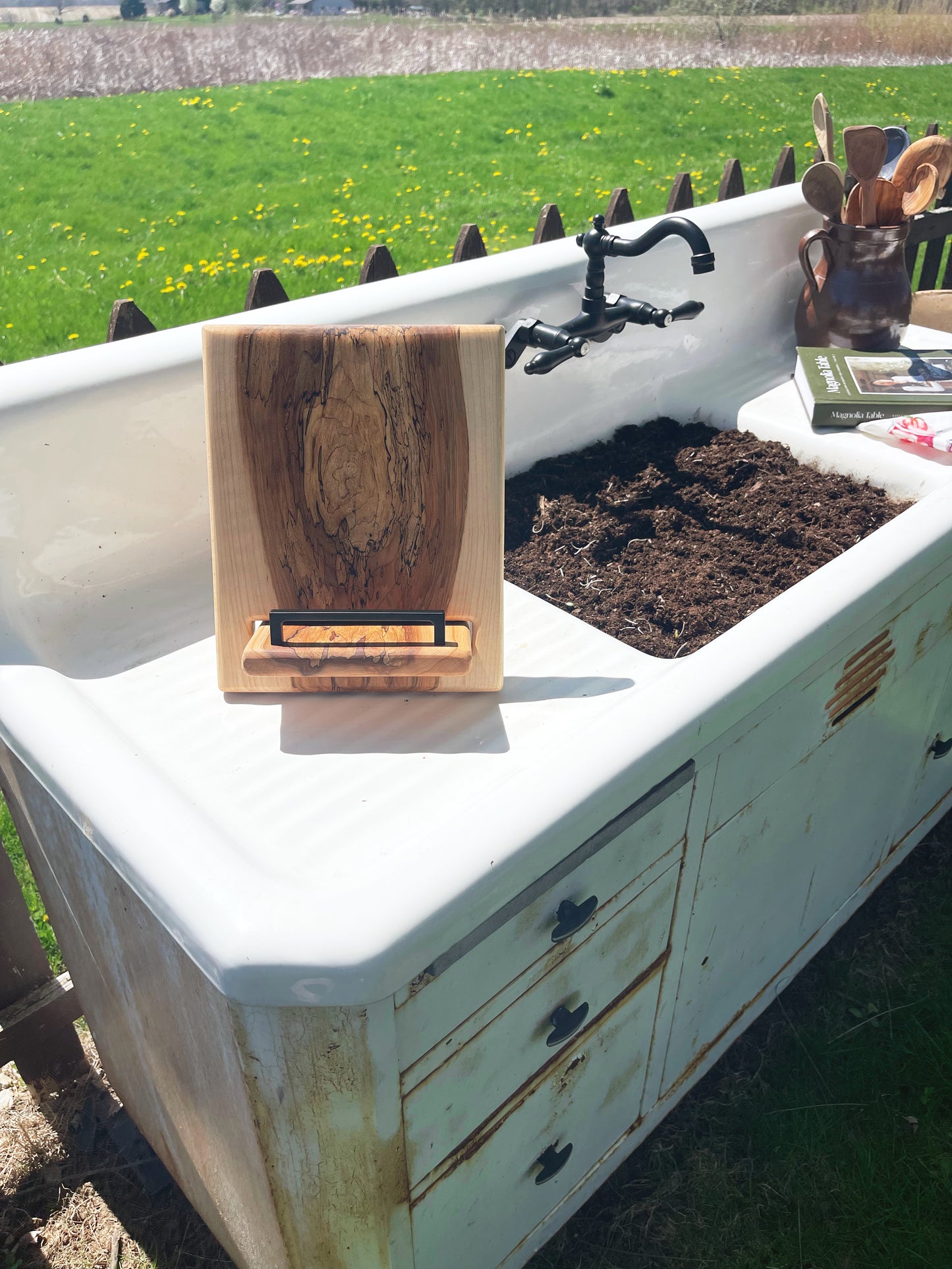Cookbook Holder - Spalted Maple