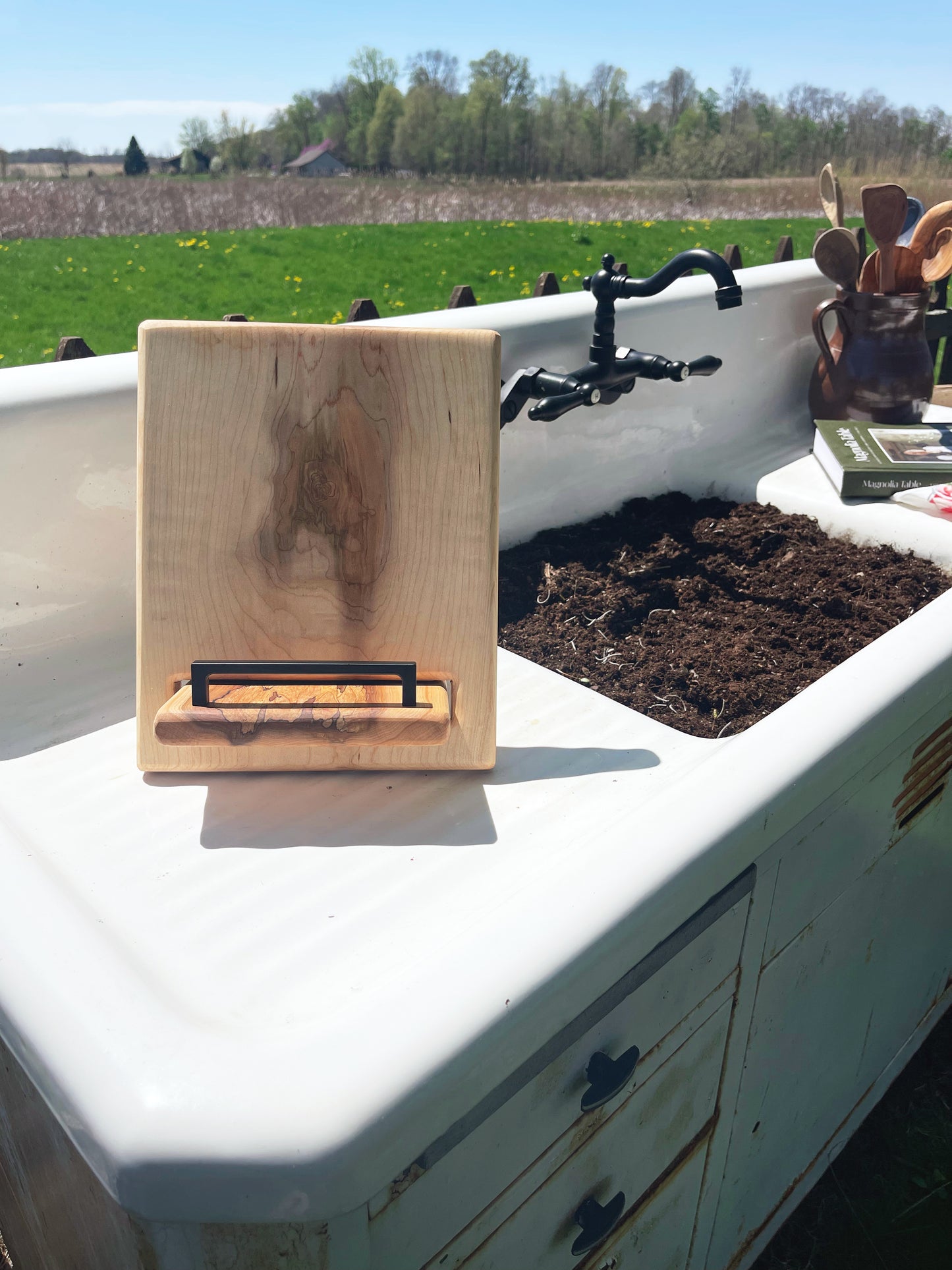 Cookbook Holder - Spalted Maple