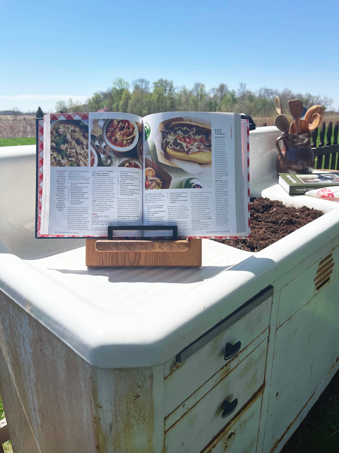 Cookbook Holder - White Oak