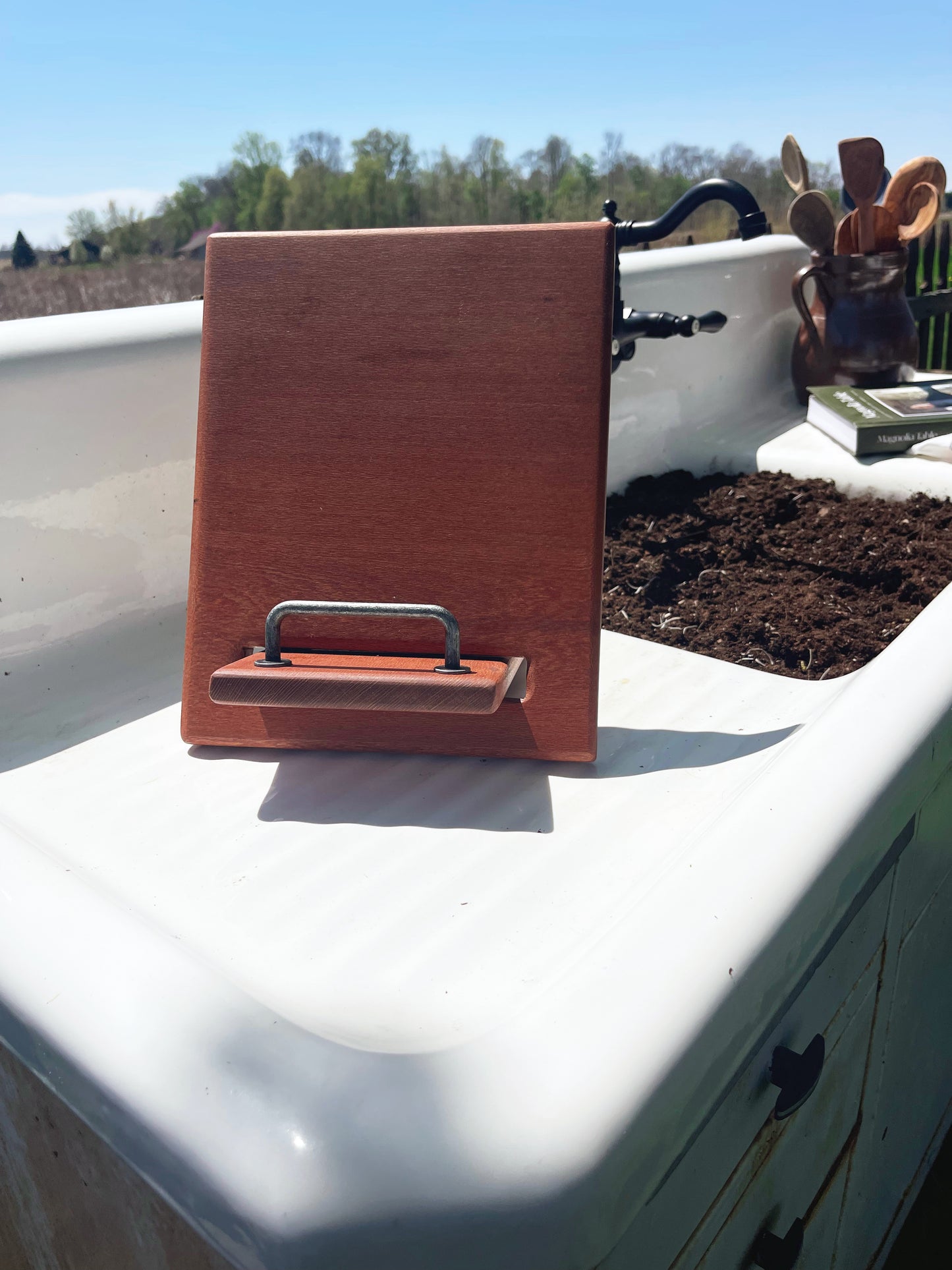 Cookbook Holder - Leopardwood