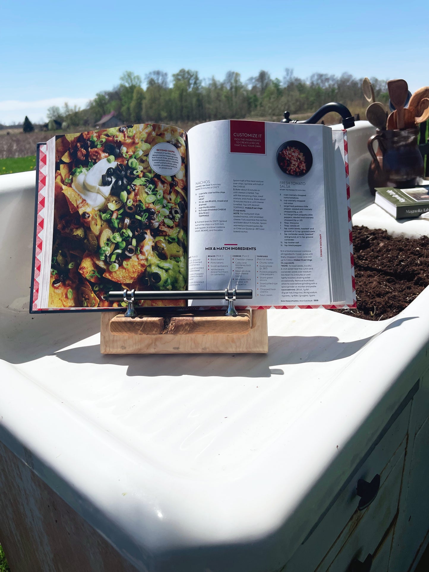 Cookbook Holder - Quilted Maple