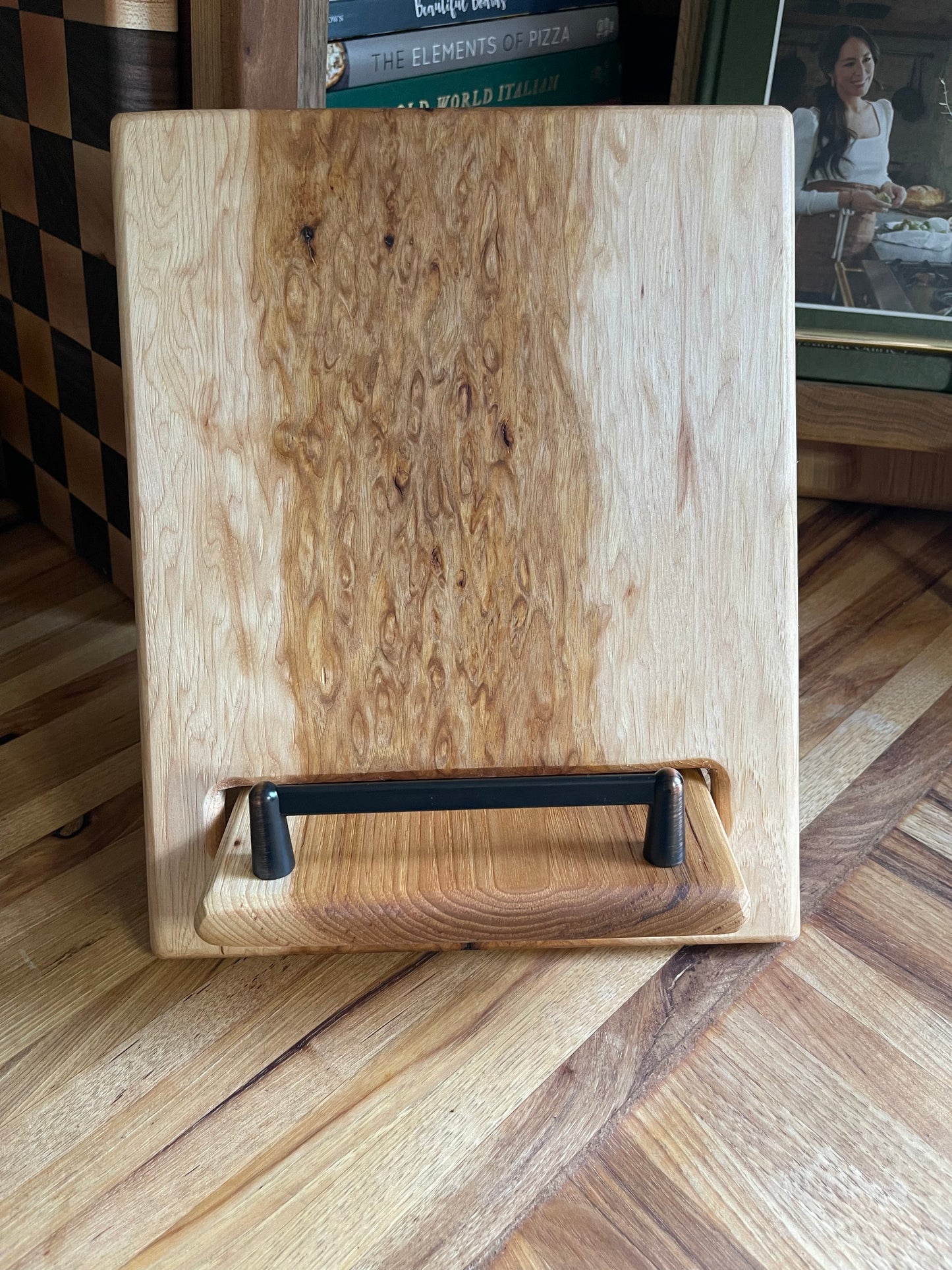 Rustic Hickory Cookbook Holder