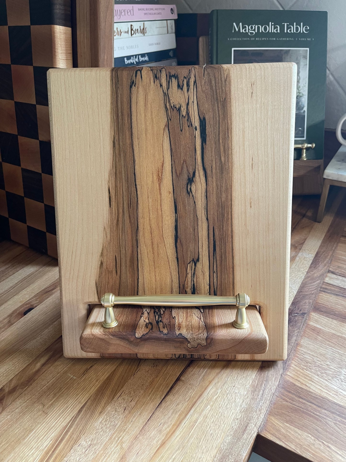 Spalted Maple Cookbook Holder
