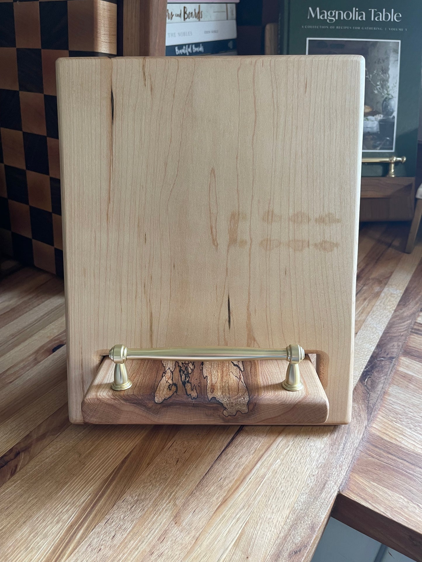 Spalted Maple Cookbook Holder