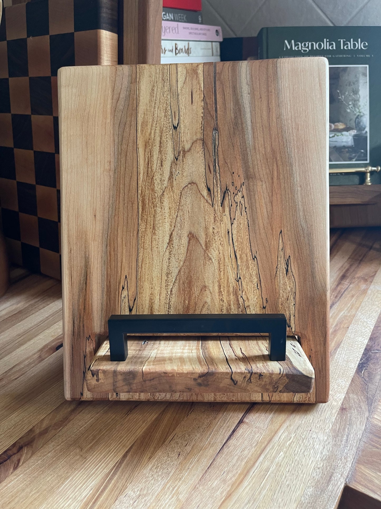 Spalted Maple Cookbook Holder