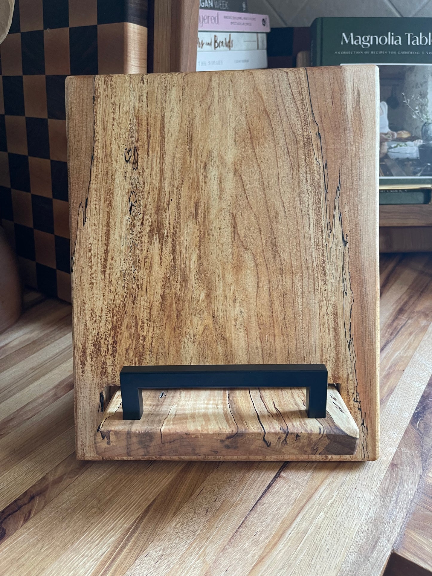 Spalted Maple Cookbook Holder