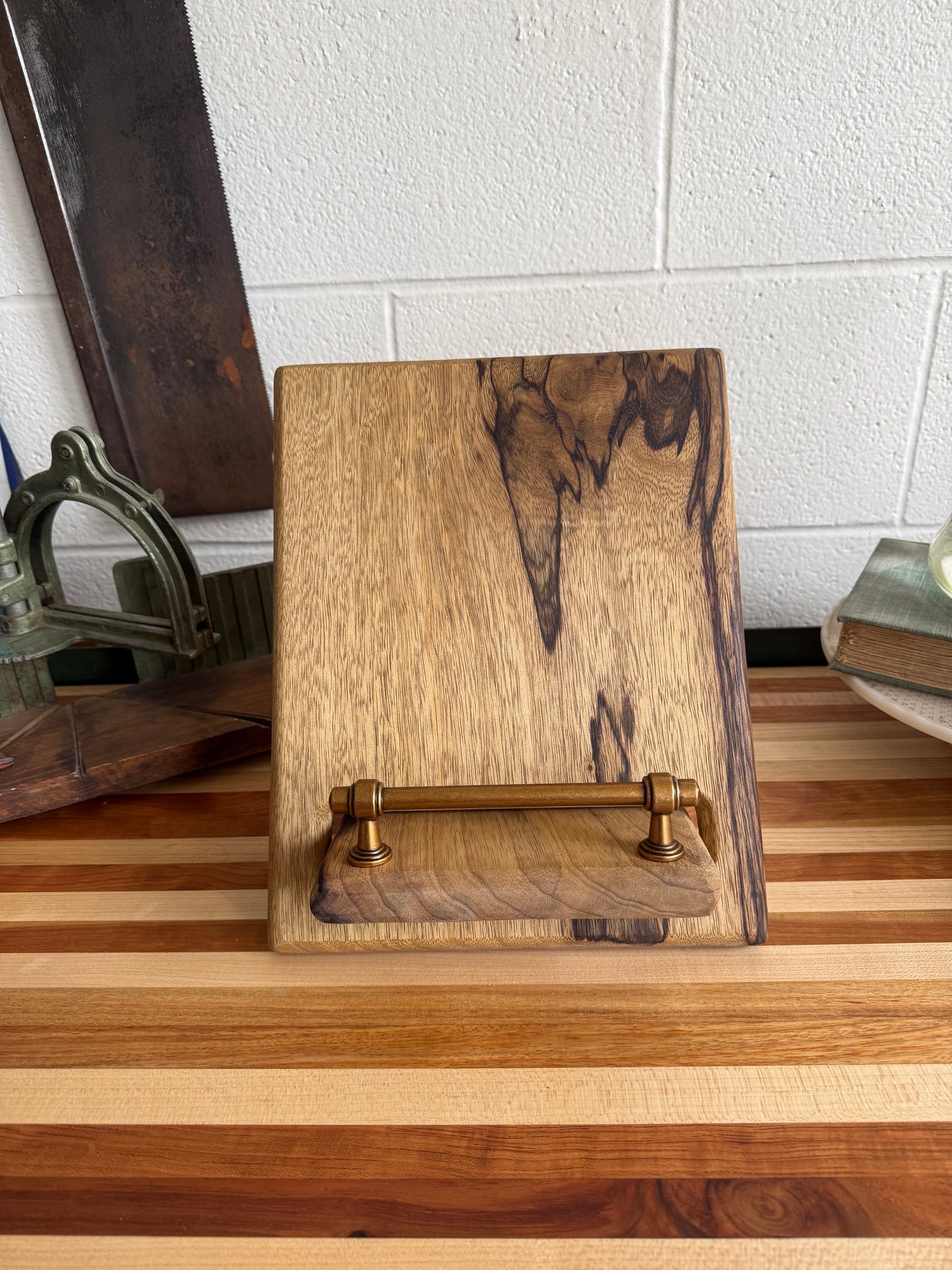 Cookbook Holder - Black Limba