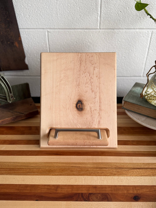 Cookbook Holder - Rustic Maple