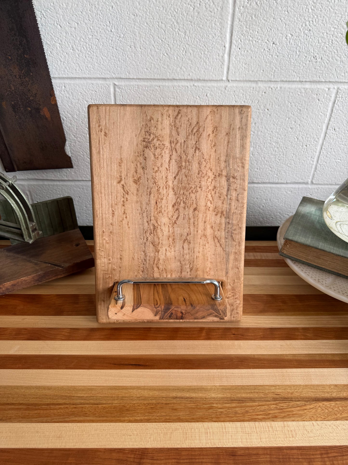 Cookbook Holder - Birdseye Maple