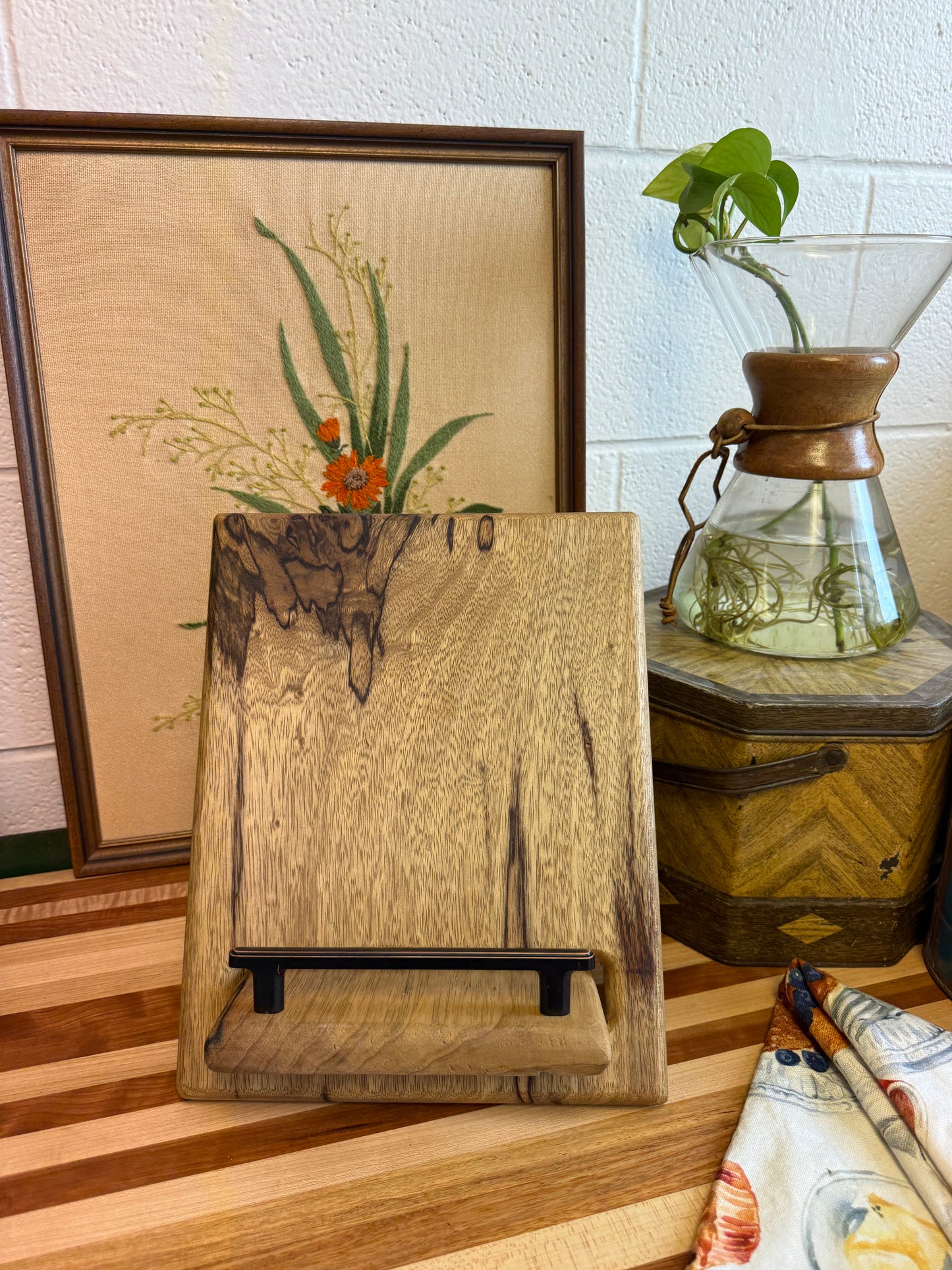 Cookbook Holder - Black Limba