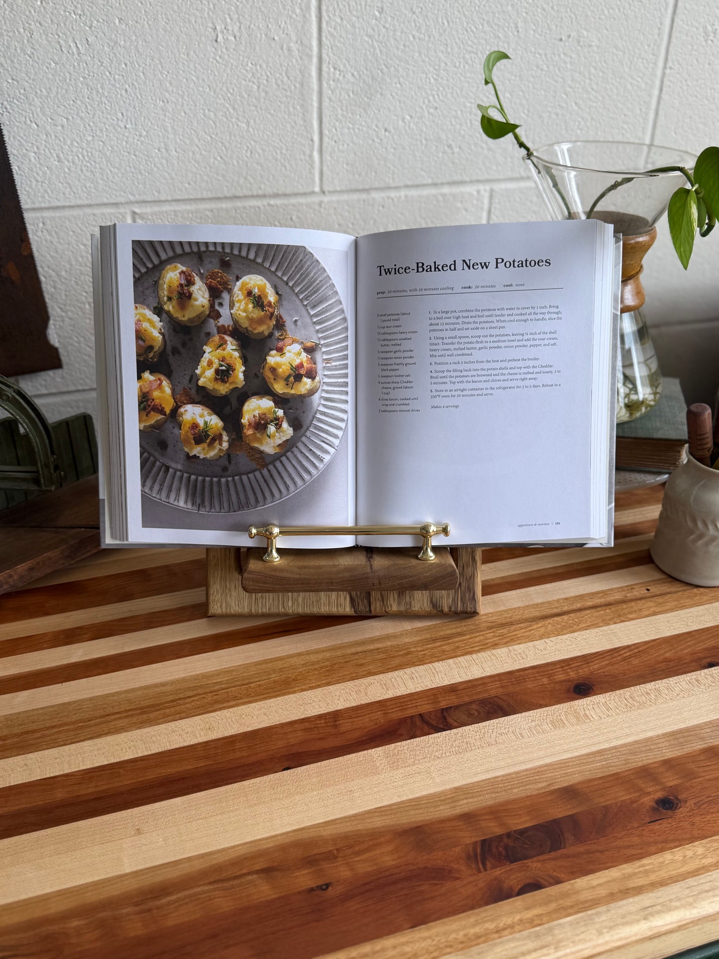 Cookbook Holder - Black Limba