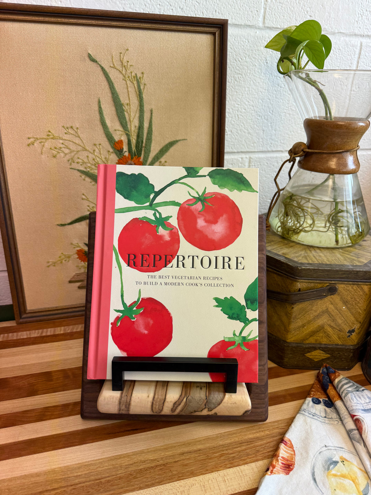 Cookbook Holder - Walnut & Ambrosia Maple