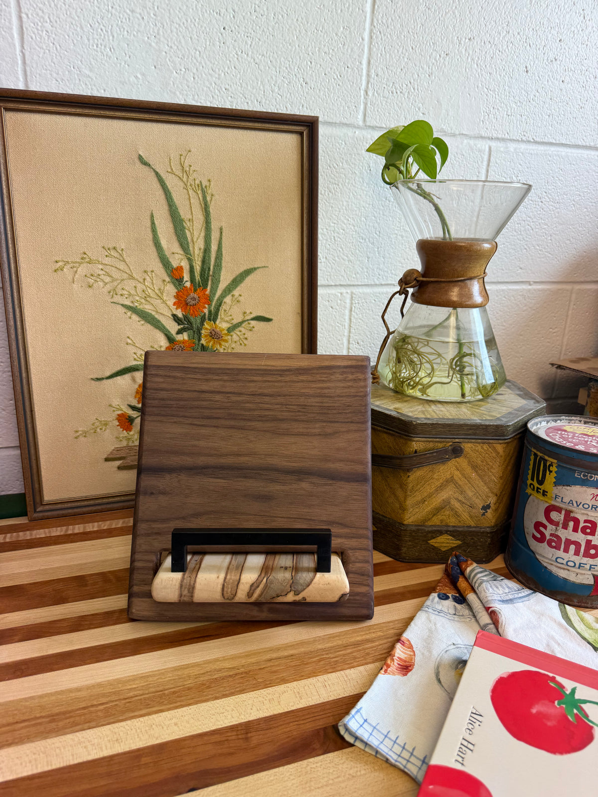Cookbook Holder - Walnut & Ambrosia Maple