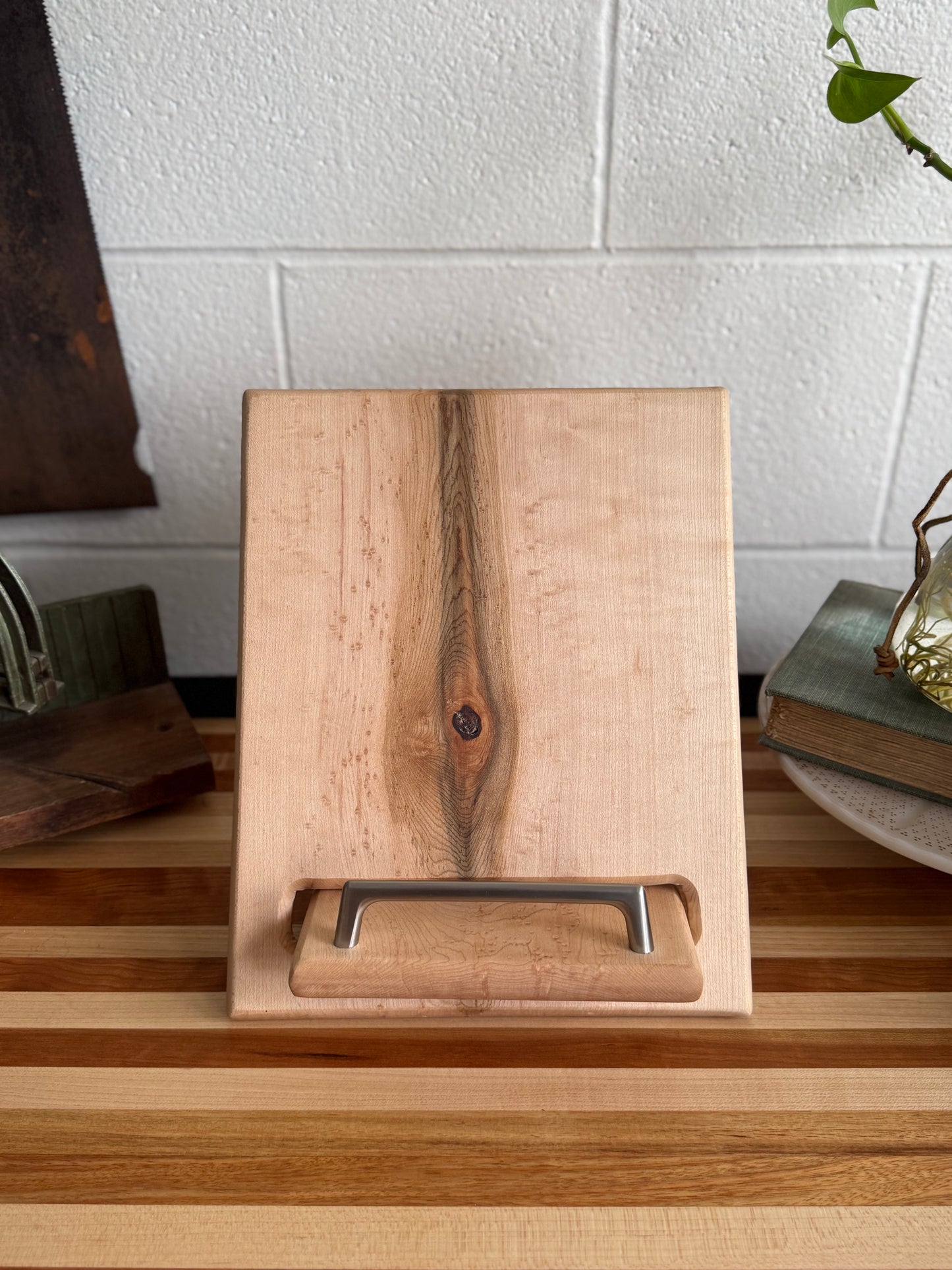 Cookbook Holder - Rustic Maple