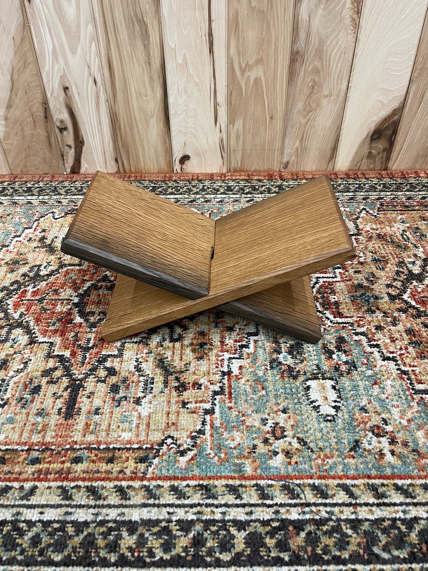 Coffee Table Book Holder - White Oak