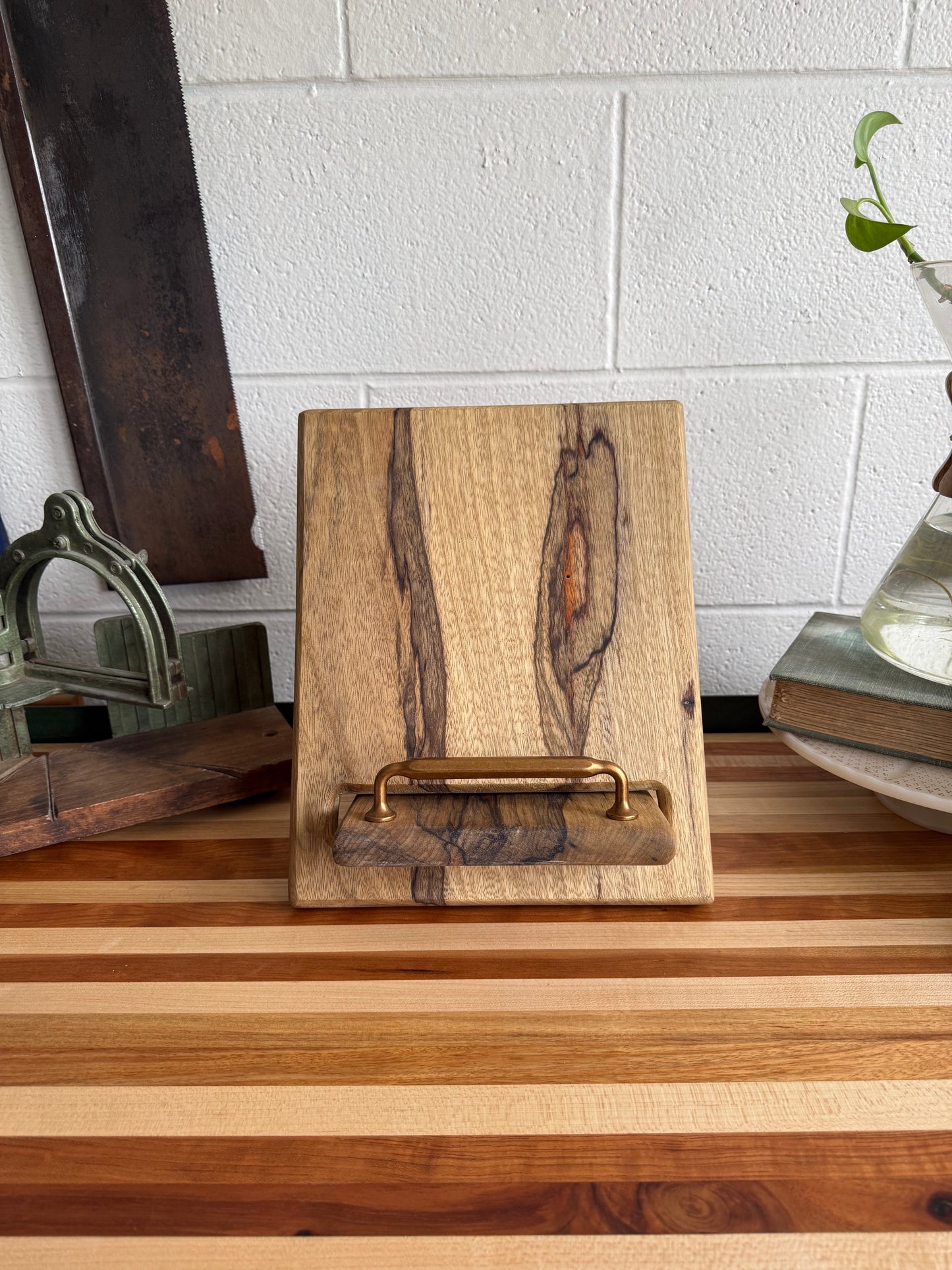 Cookbook Holder - Black Limba